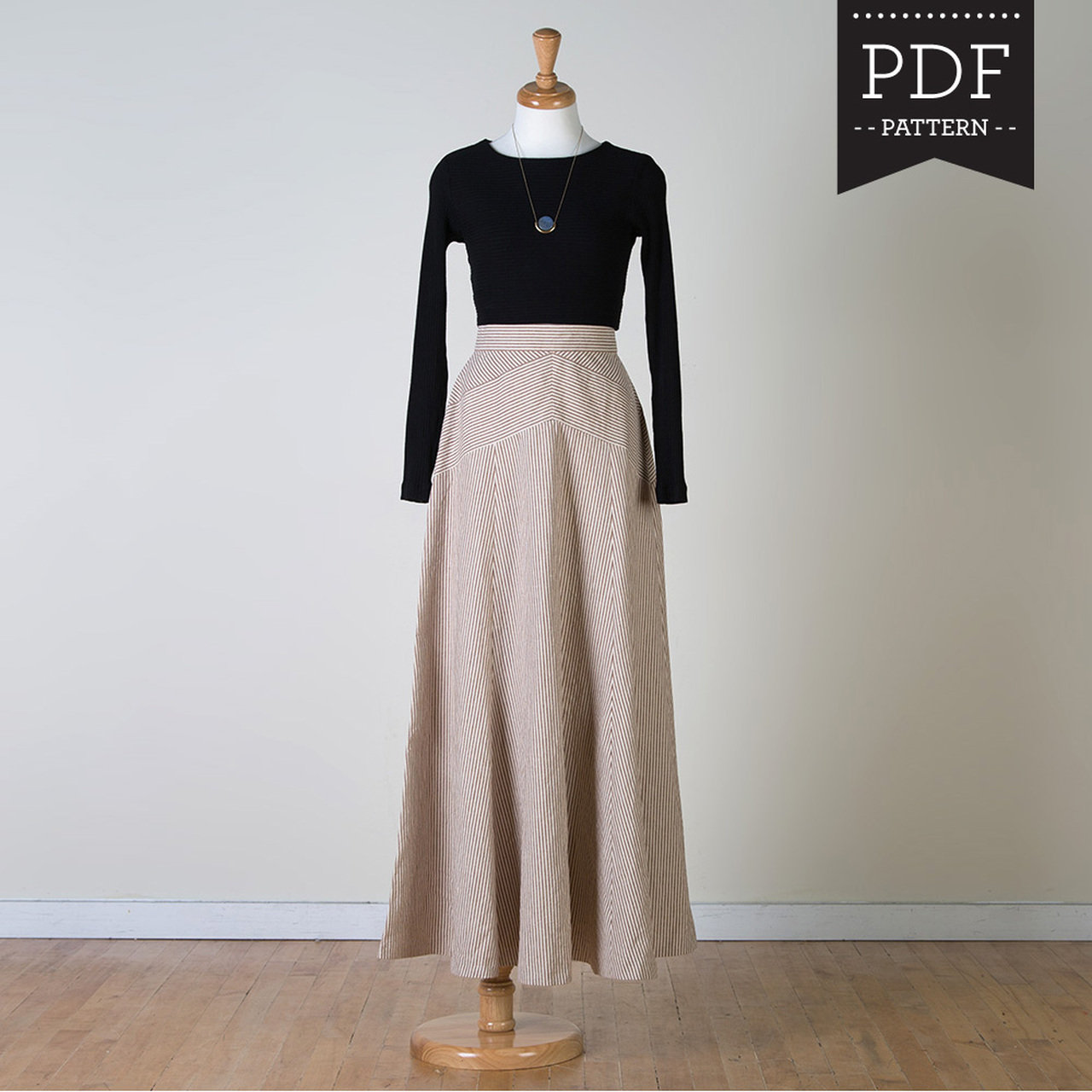 Maxi Skirt A Line Skirt Free Pattern Gabriola Skirt PDF Pattern